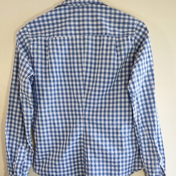 Frank & Eileen Blue & White GinghamRelaxed 'Barry Button Up Shirt Women XS - Picture 7 of 9